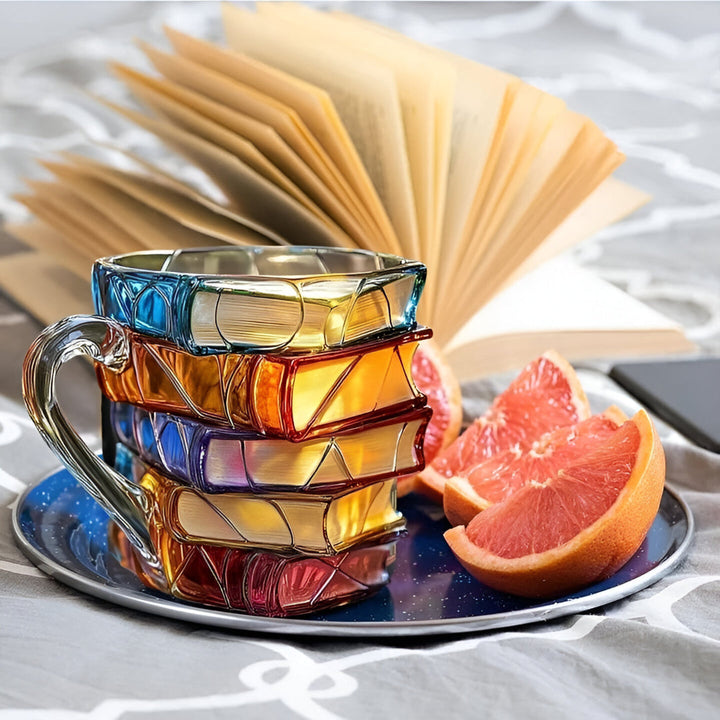 Book Mug | Book-Shaped Painted Mug